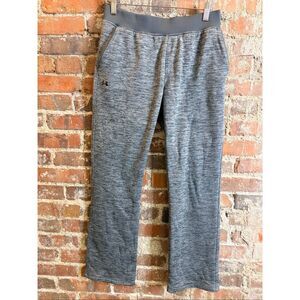 UNDER ARMOUR • COLD GEAR • Heather Gray Loose Fit Jogger Sweat Pants • Size Smal